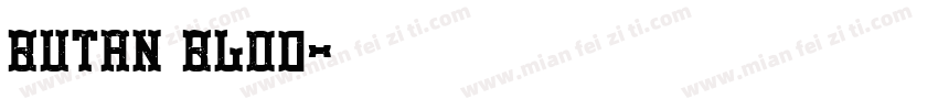 butan blod字体转换